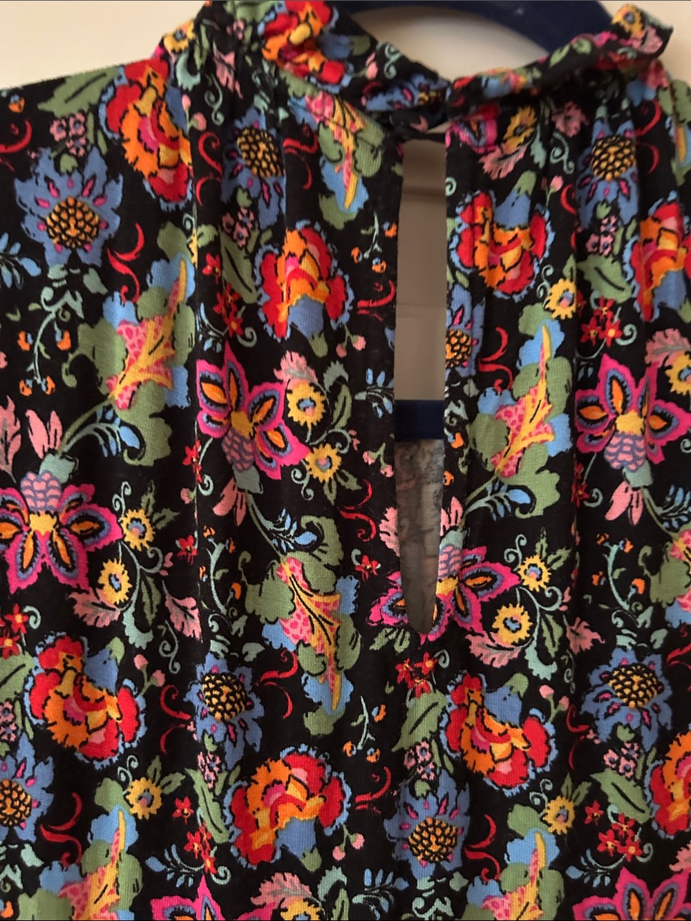 Boden Black Long-Sleeve Tiered Floral Midi Dress - Picture 10 of 12